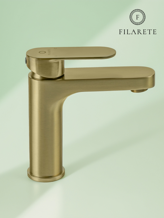 Cмеситель для раковины FILARETE Retta FL5030 (Матовое золото)