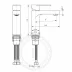 Sink mixer FILARETE Retta FL5030 (Graphite)