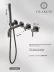 Built-in bath mixer FILARETE Roun FL2122 (Graphite)