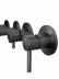 Built-in bath mixer FILARETE Roun FL2122 (Graphite)