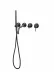 Built-in bath mixer FILARETE Roun FL2122 (Graphite)