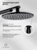 Душевая система встроенная FILARETE Roun FL1030 (Чёрный матовый)
