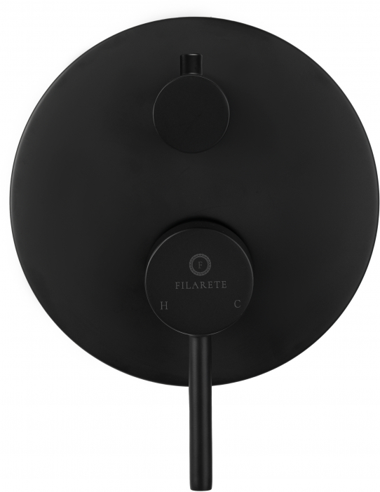 Душевой комплект FILARETE Roun FL1023 (Черный матовый)