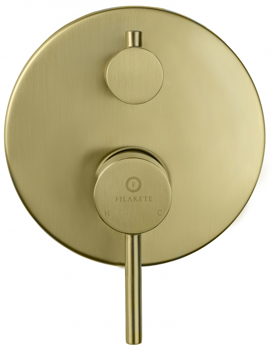 Душевой комплект FILARETE Roun FL1023 (Матовое золото)