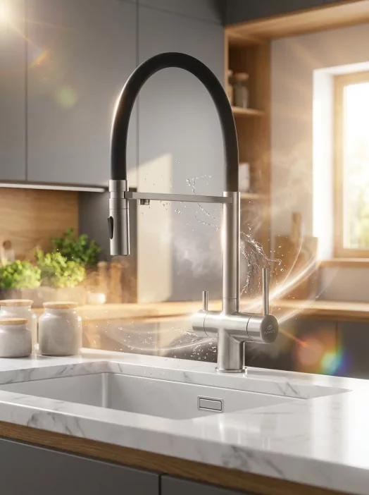 Rubinetto da cucina con filtro magnetico FILARETE FL3020 (Nichel)