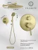Concealed shower system FILARETE Roun FL1028 (Matt gold)