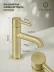 Смеситель для раковины FILARETE Roun FL5020 (Матовое золото)