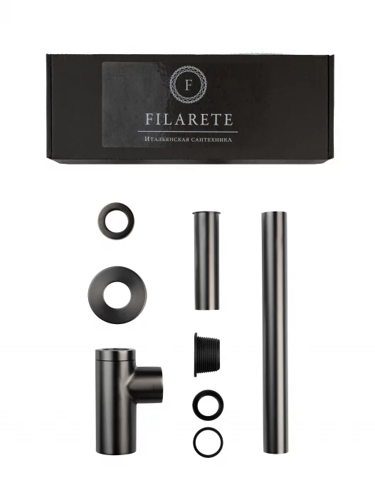 ნიჟარის სიფონი FILARETE FL70 (გრაფიტი)