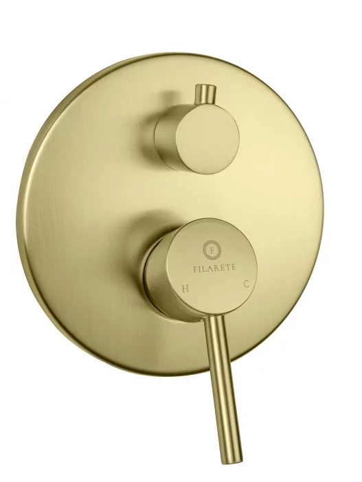 Sistema doccia a scomparsa FILARETE Roun FL1029 (Oro opaco)