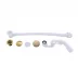 Automatic bath siphon FILARETE FL90 (Matt gold)