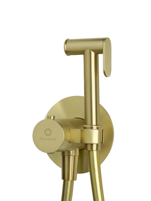 Doccia igienica con miscelatore FILARETE FL105 con termostato Oro opaco